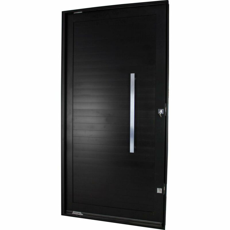 RIKO　黒　38 PORTA LAMBRI COM PUXADOR RETO GRANDE 80CM - PIVOTANTE - CRV Portas